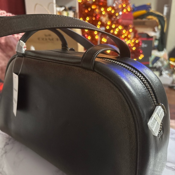 Coach Loved leather twin turnlock Brown and Black Women's Bag shoulder - Picture 6 of 11